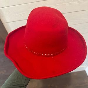 Vintage 1960s Boilman Americana USA vintage red felt hat